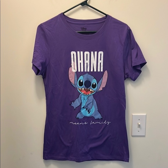 Disney Purple lilo and stitch tshirt size large - Picture 1 of 7